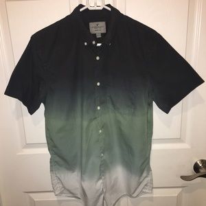 American Eagle Hombre Short-Sleeve Button Up